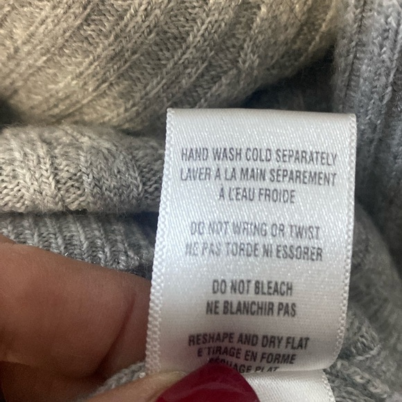 Vintage Casual Corner Annex Light Gray Cardigan Sweater Sz L - Picture 10 of 10